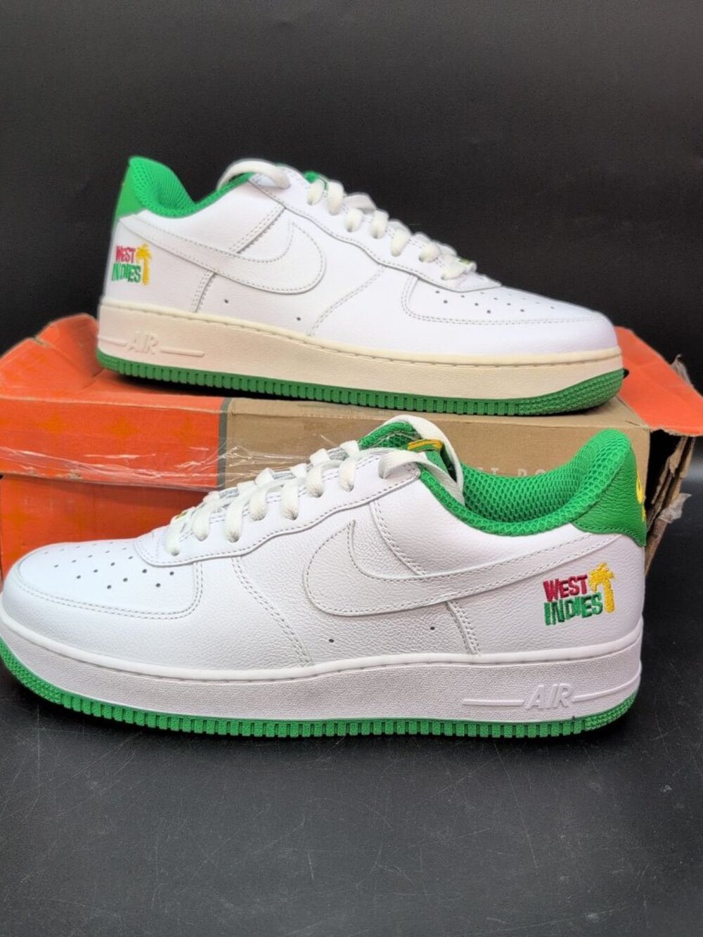 Nike Air Force 1 Low Retro QS West Indies Men's Sneakers US 12 White DX1156-100